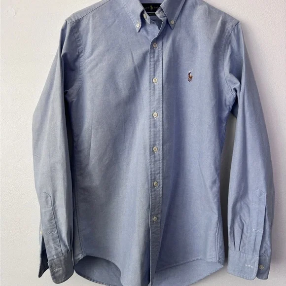 Ralph Lauren Oxford Sky Blue Casual Button Down Shirt excellent condition - Picture 3 of 3